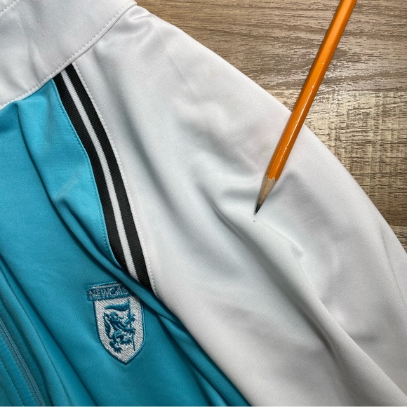 FJ FootJoy Full Zip Golf LS Jacket Women XL Teal Blue White Newcastle Golf Club - Picture 6 of 7